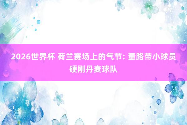 2026世界杯 荷兰赛场上的气节: 董路带小球员硬刚丹麦球队